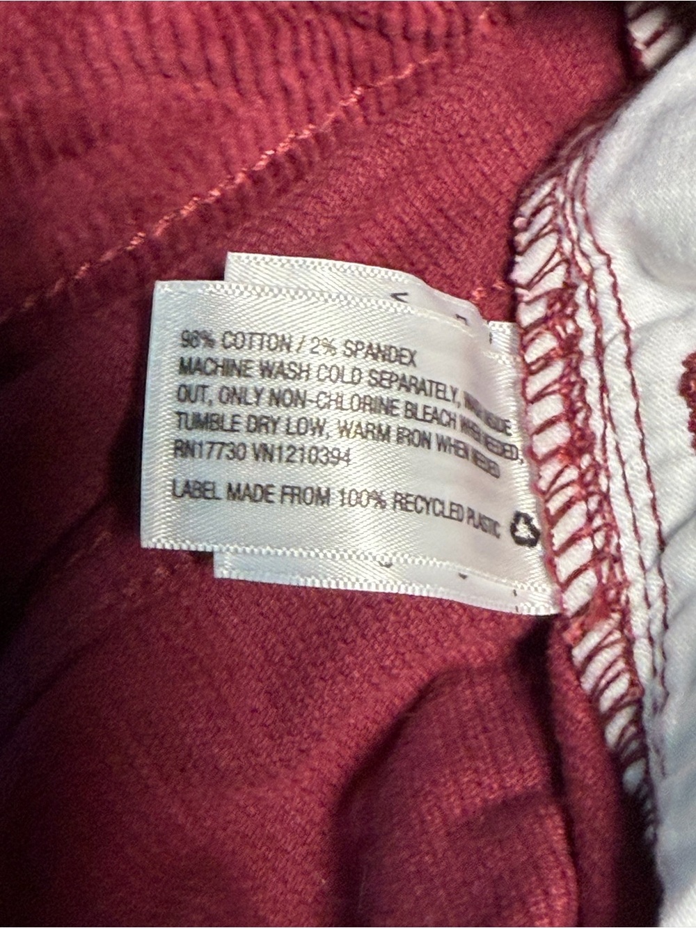 Universal Thread High Rise Bootcut Corduroy Pants Burgundy 00/24R NWT - Picture 7 of 11